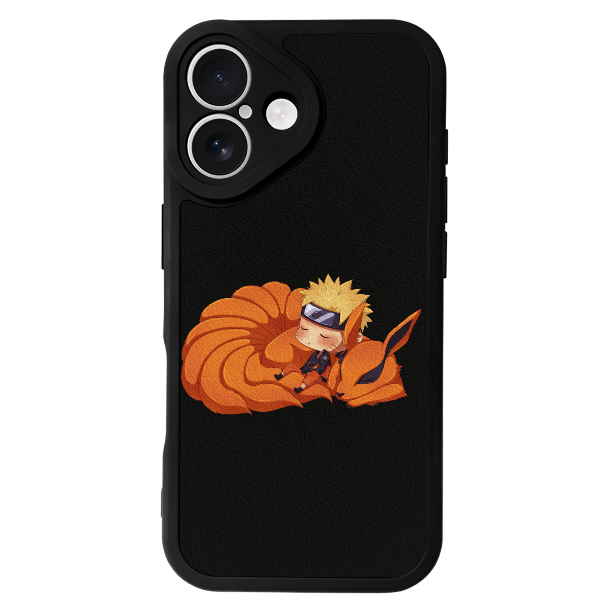 （画像用） NARUTO -ナルト- うずまき ナルト Uzumaki Naruto 【iPhone 16シリーズ対応】シリコンスマホケース（レザー調） 材質：シリコン